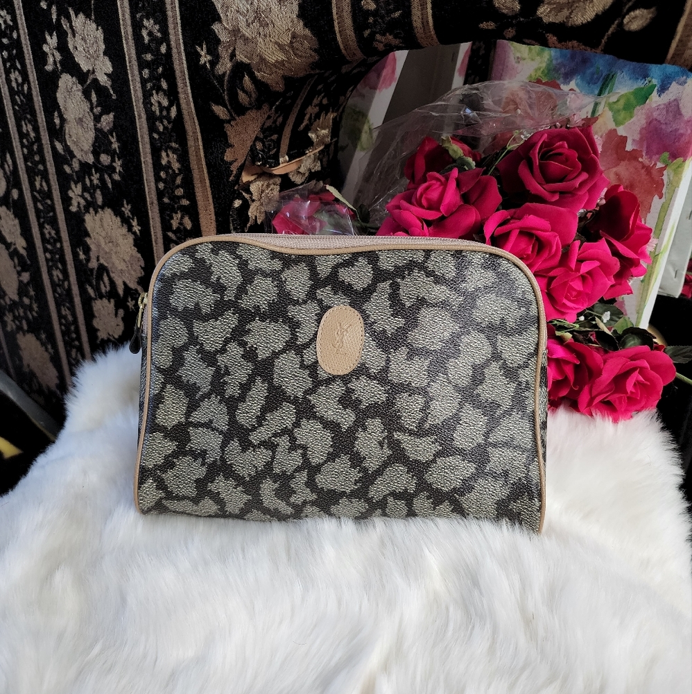 Authentic Vintage YSL Clutch/Cosmetic Bag